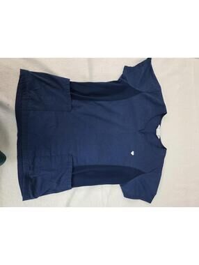 Superior Uniform Group Navy Scrub Top Uniform Shirt Size S